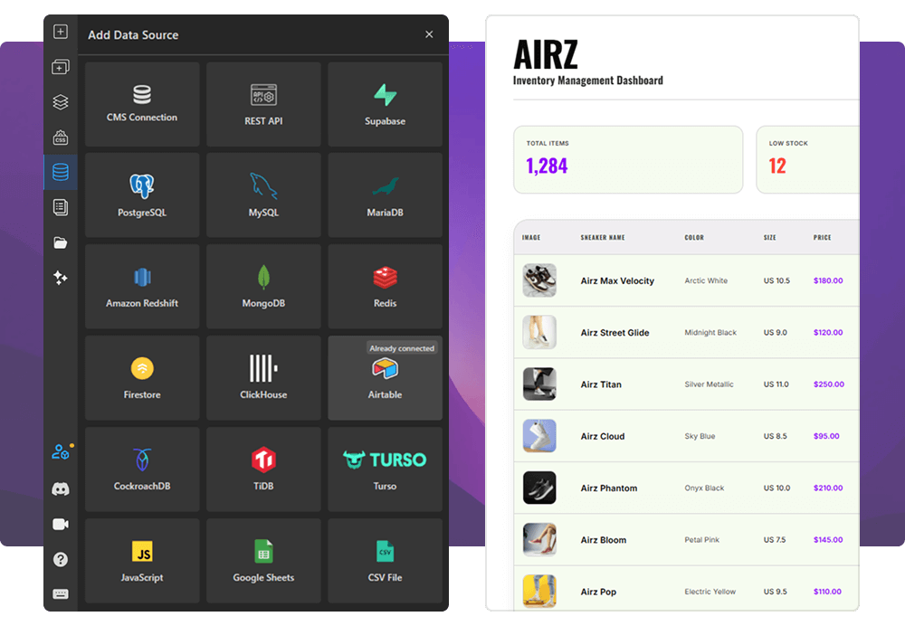 Image of dynamic website with TeleportHQ data source integration